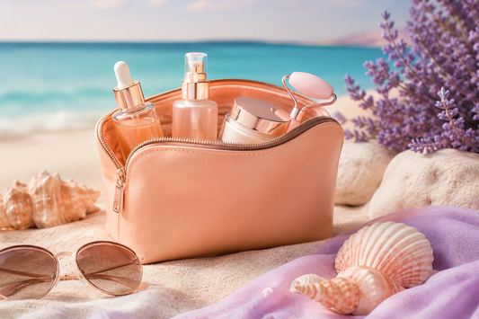 Peach Sunset Cosmetic Pouch