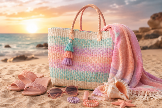 Sunset Wave Beach Tote